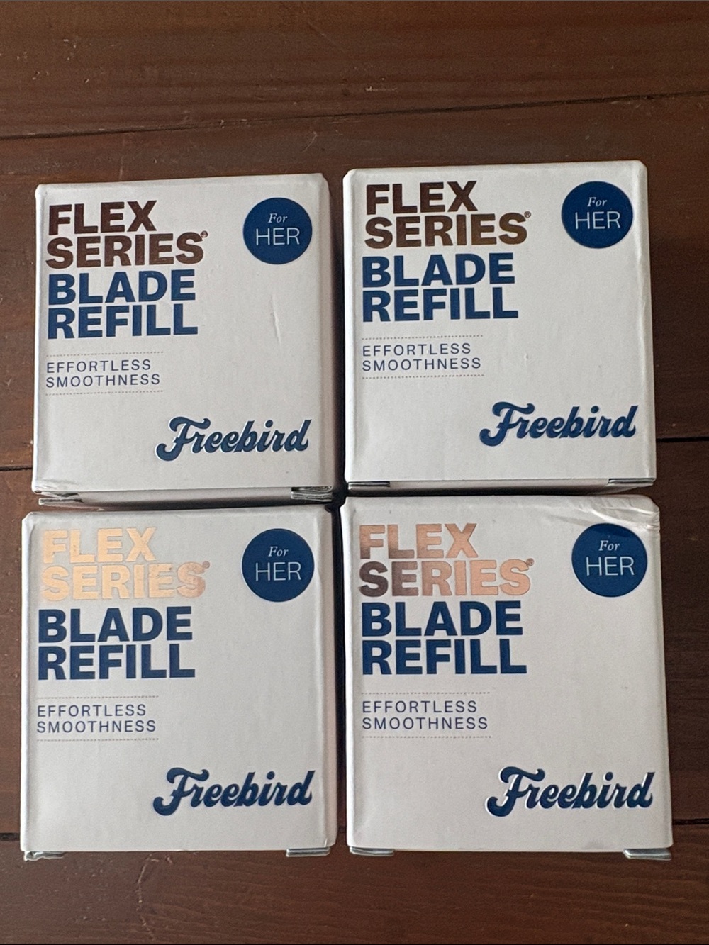 4 Packs of freebird Flex Series Blade Refills for Her NWOTS
